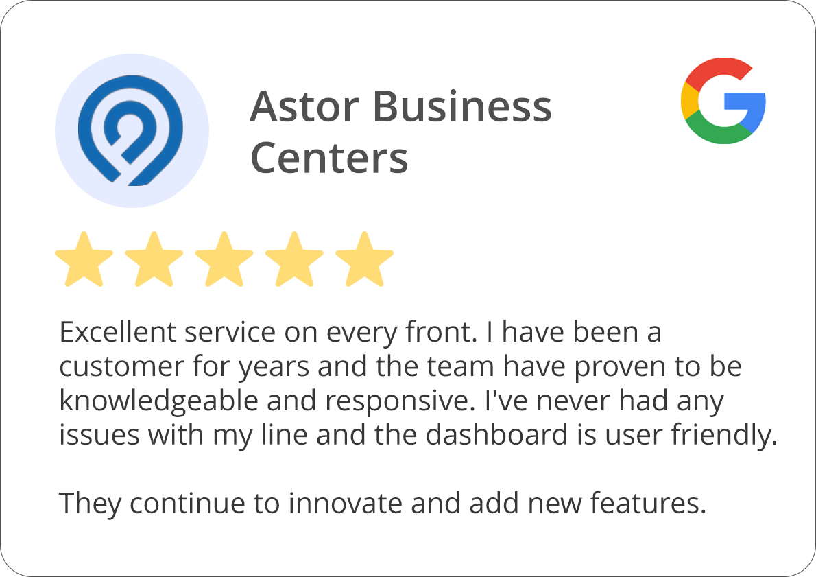 Review from Astor Business Centers